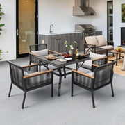 Patio Dining Chairs Set of 4, Outdoor Wicker Furniture Dining Chairs