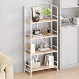 No-Assembly Folding Gold Bookshelf Storage Shelves Multifunctional Plant Flower Stand