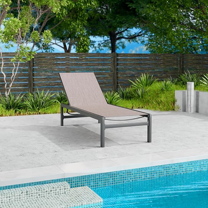Chaise Lounge Outdoor Aluminum Outdoor Chaise Lounge Set of 2 Flat Chaise Lounge