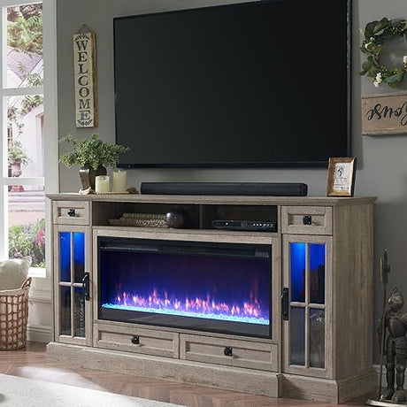 Farmhouse Entertainment Center with 42 Fireplace