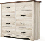 7 Drawers Dresser for Bedroom, Wood Bedroom Dresser Modern Drawer Chest