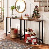 2 Pack 29.5" Narrow Console Table, Small Entryway Table, Thin Sofa Table,