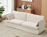 85.5" W Upholstered Loveseat Sofa with Covers for Living Room, Modern 2 Padded