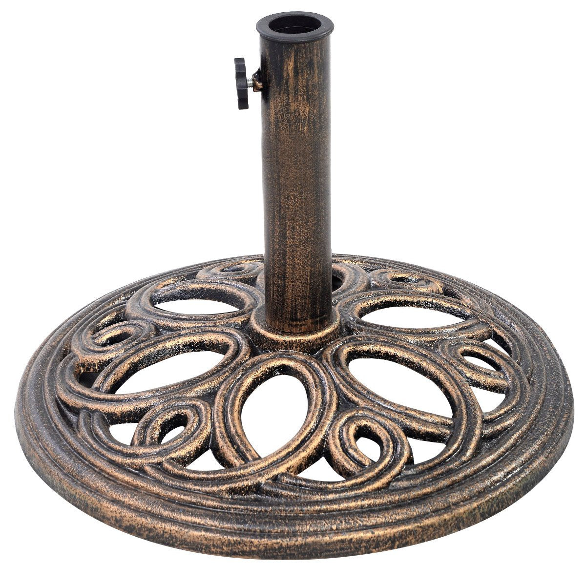 18" Round Umbrella Base Stand 23Lbs Cast Iron Market Patio