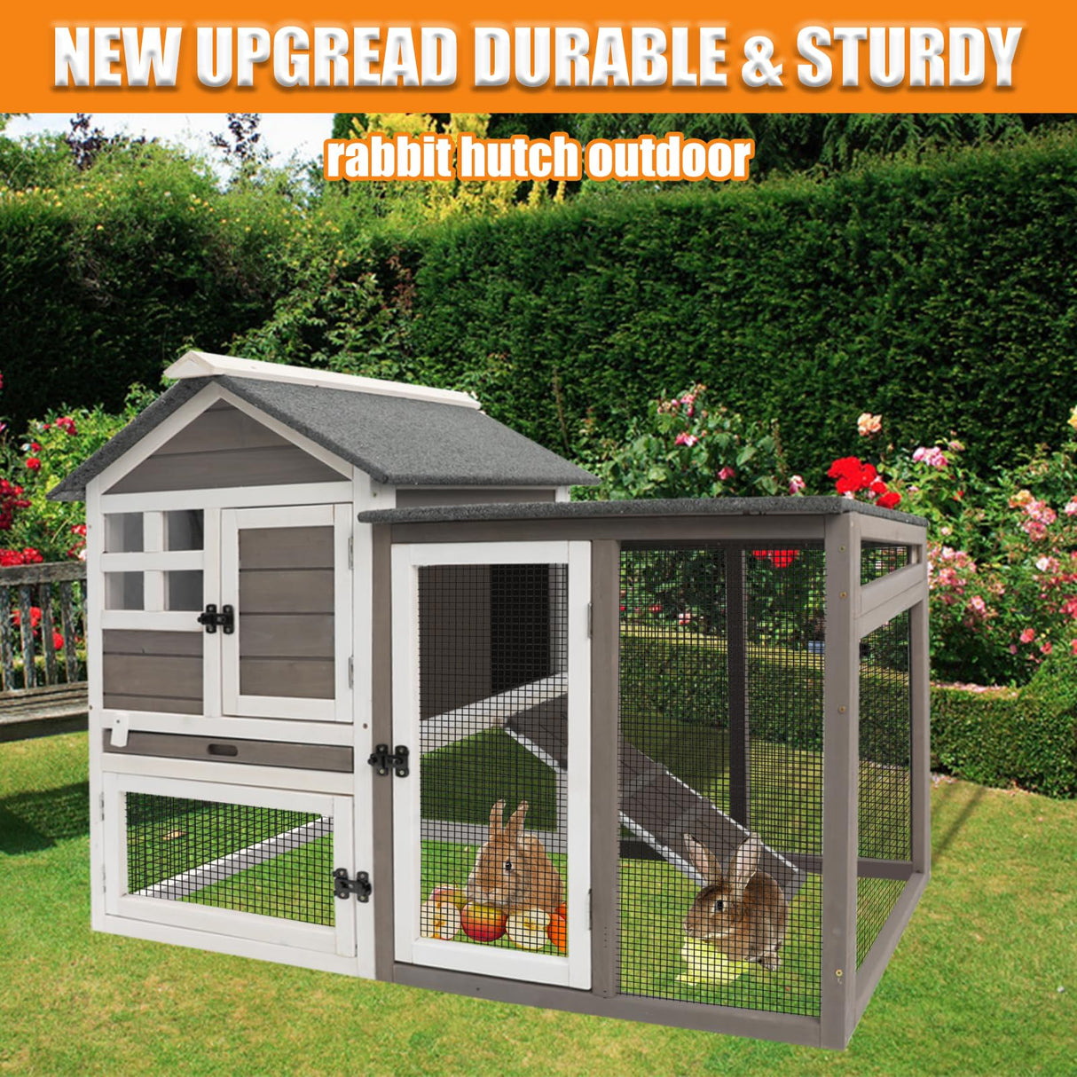 Rabbit Hutch-Indoor Rabbit Hutch Outdoor Rabbit Cages Indoor Rabbit Hutch