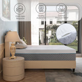 14 Inch King Memory Foam Mattress, Fiberglass Free Mattress Bed in a Box