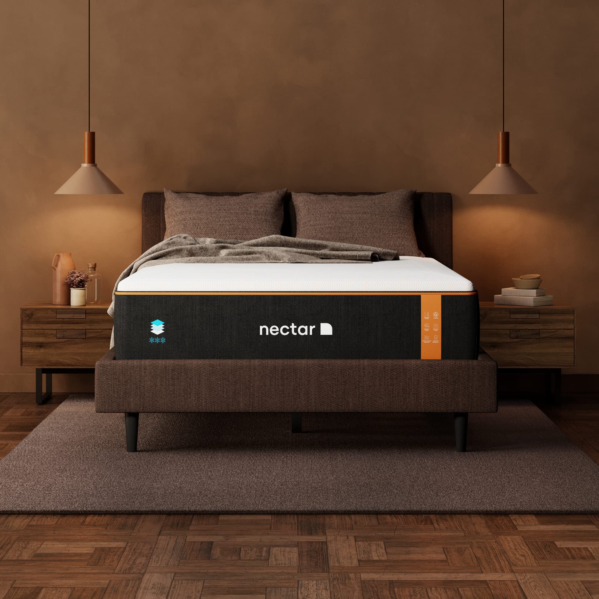 Premier Copper 14" Twin Mattress - Medium Firm Gel Memory Foam Mattress