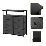 Concept Dresser Double Shelf, Tall Storage Organizer Unit for Bedroom/Entryway/Living