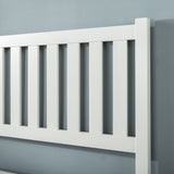 Deluxe Wood Slat Bed Foundation - Queen Size, No Box Spring Needed