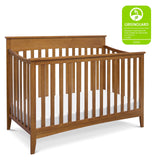 Grove 4-in-1 Convertible Crib in Chestnut, Greenguard Gold Certified