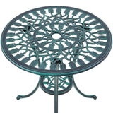 Bistro Sets 3 Piece Cast Aluminum Bistro Table and Chairs Set, Cast Aluminum Bistro Table