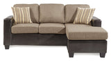 Slater Two Tone Reversible Chaise Sofa, Brown