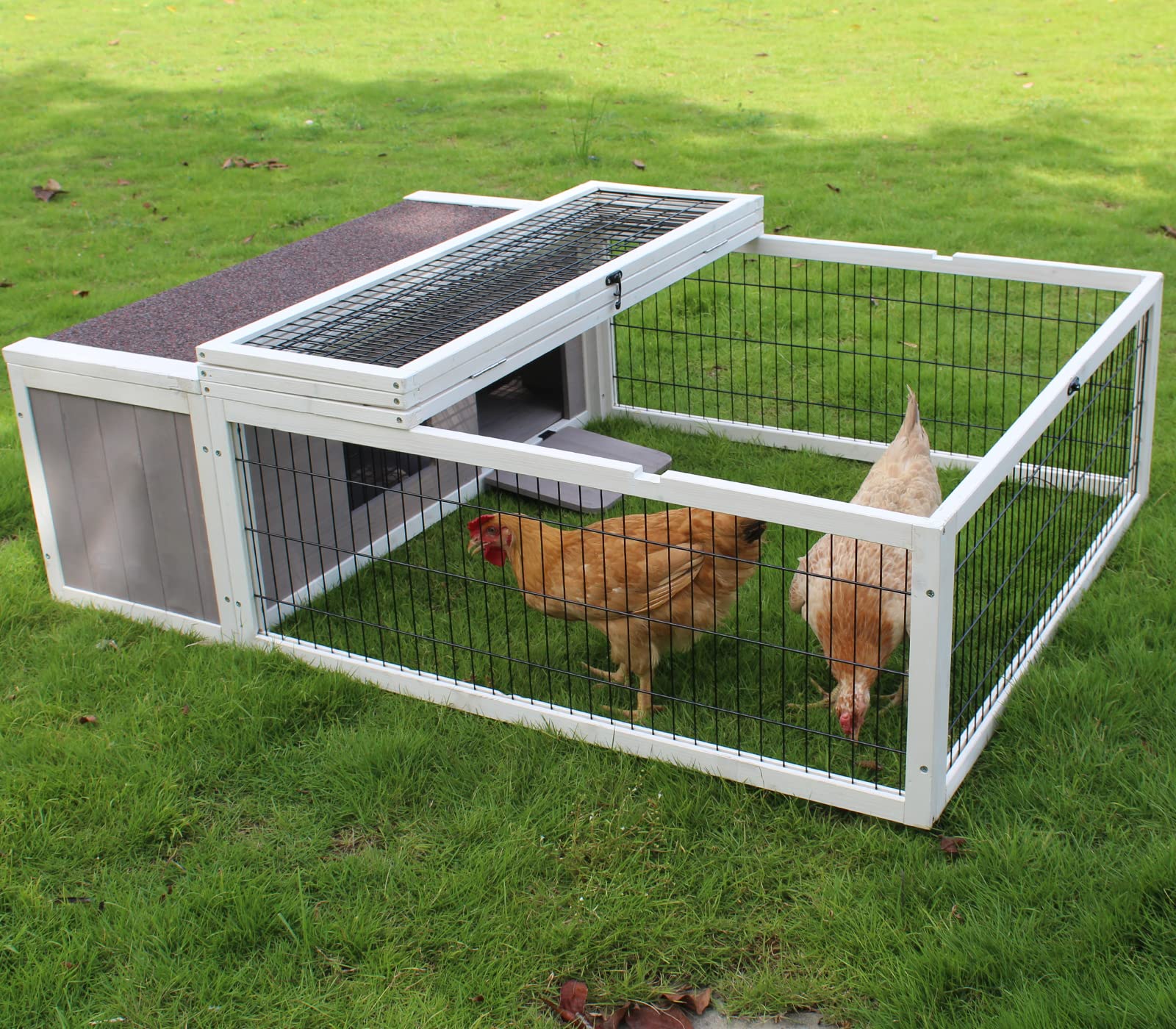 Tortoise House Habitat Wooden Small Animal Hutch Enclosure Indoor/Outdoor