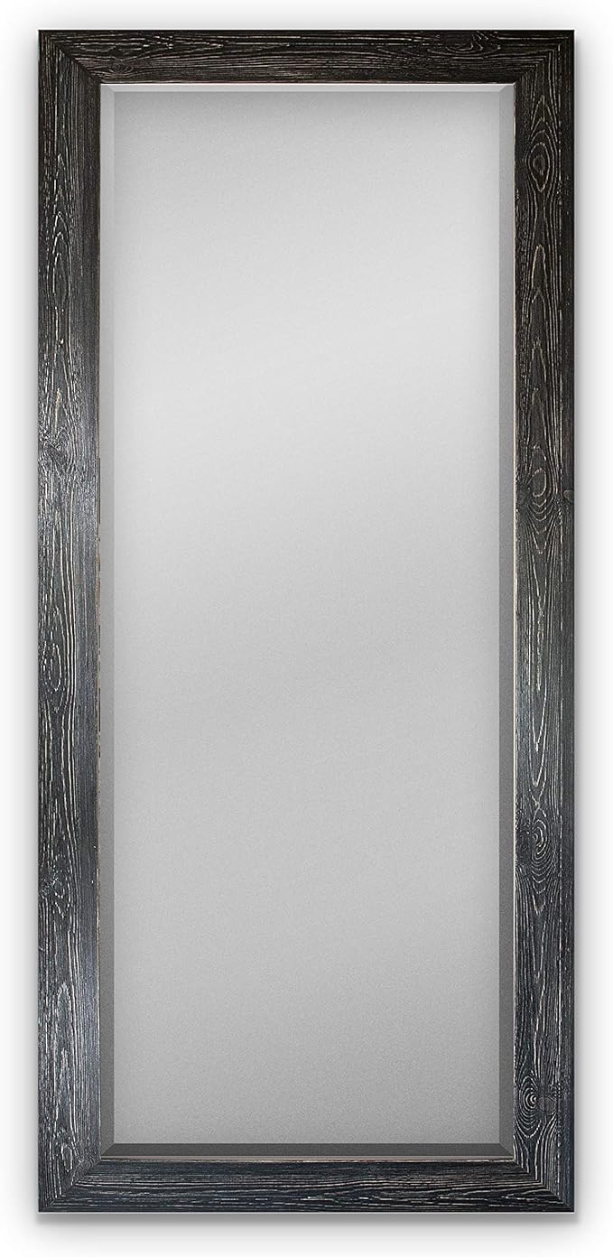 Gallery Full Length Mirror Shiny Gold Wood Frame Full Body Wall Mounted Apartment