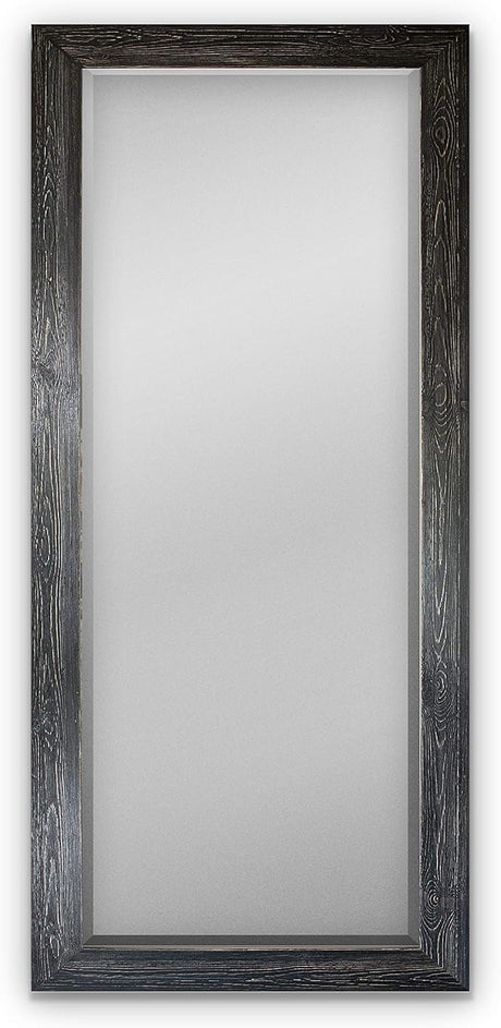 Gallery Full Length Mirror Shiny Gold Wood Frame Full Body Wall Mounted Apartment