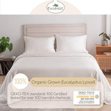 Lyocell Bed Sheets, Hypoallergenic 100% Organic Tencel, Thermal Regulating and Moisture