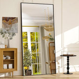 71"x31" Full Length Mirror Extra Large Hanging or Leaning Rectangle Mirror Aluminum Alloy