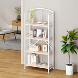 No-Assembly Folding Gold Bookshelf Storage Shelves Multifunctional Plant Flower Stand