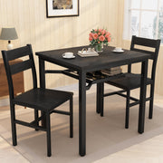 3-Piece Dining Table Set for Small Spaces with Storage