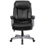 HERCULES Series Big & Tall 500 lb. Rated Black LeatherSoft Executive