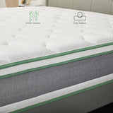 Queen Mattress 12 Inch Hybrid Mattress in a Box, Innerspring Mattress