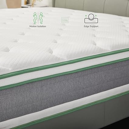 Full Mattress 12 Inch Hybrid Mattress in a Box, Innerspring Mattress