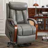 Small Lift Chair Recliner with Heat and Massage, Dual Motor Power Lift Sofa