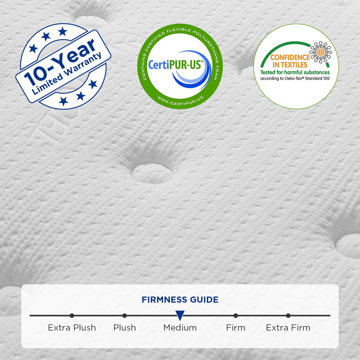 Full Mattress,8 Inch Hybrid Mattress in a Box with Gel Memory Foam