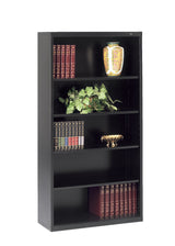 Corporation B-66BK Welded Bookcase, 34-1/2" Width x 66" Height x 13" Length, 5 Shelves, Black