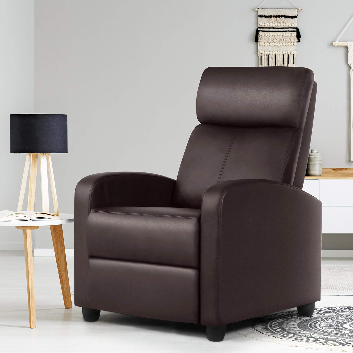 Recliner Chair Home Theater Seating PU Leather Recliner Sofa