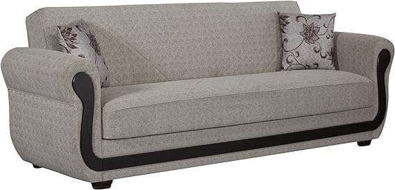 Empire Furniture USA Park Ave Collection Convertible Sofa Bed with Storage Space