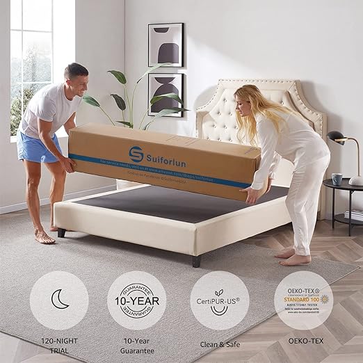 King Mattress 12 Inch, Pillow Top Cool Gel Memory Hybrid Mattress