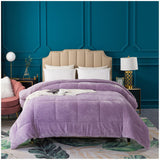 Super Ultra Soft Luxury Plush Sherpa Comforter, Cozy Reversible Faux Fur Machine