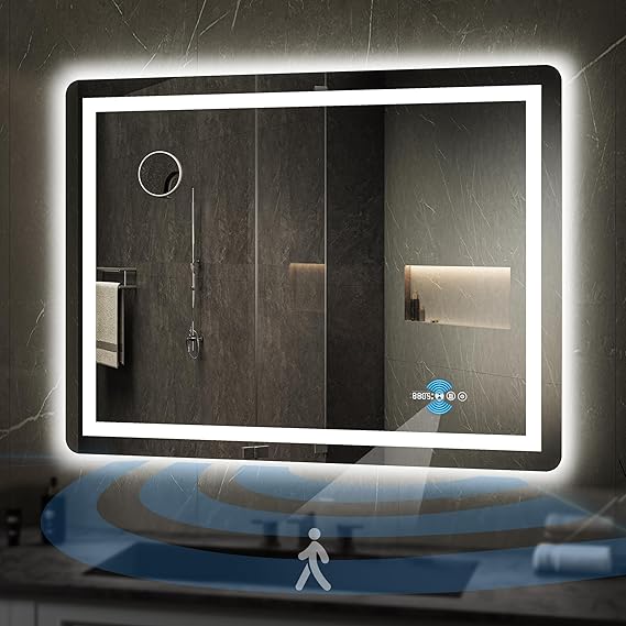 24x32 LED Bathroom Mirror with Motion Sensor & Anti-Fog