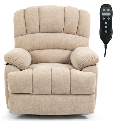 Large Lift Recliner with Massage and Heat for Big Elderly People, Big