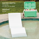Aqua Outdoors- in-Pool Chaise Lounger - Pool & Sun Shelf Lounge Chair Designed for Water Depths Up to 9”-Compatible with All Types - Poolside & Sun Deck Tanning - Set of 2 - Sandstone Granite