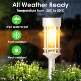 Solar Pathway Lights Outdoor Waterproof, 8 Pack LED Solar Garden Lights