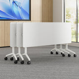 Conference Room Table 4 Pack, Modern Folding Training Table with Flip Top, Mobile