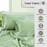 Luxury 100% Egyptian Cotton Bed Sheets - 1000 Thread Count 4-Piece Mineral King Set Bedding Sateen Weave