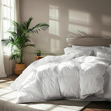 Goose Feather Down Fiber Cotton Comforter Queen Size - 100% Cotton Duvet