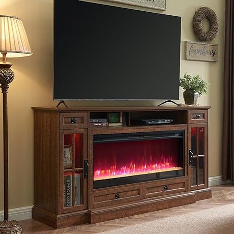 Farmhouse Entertainment Center with 42 Fireplace