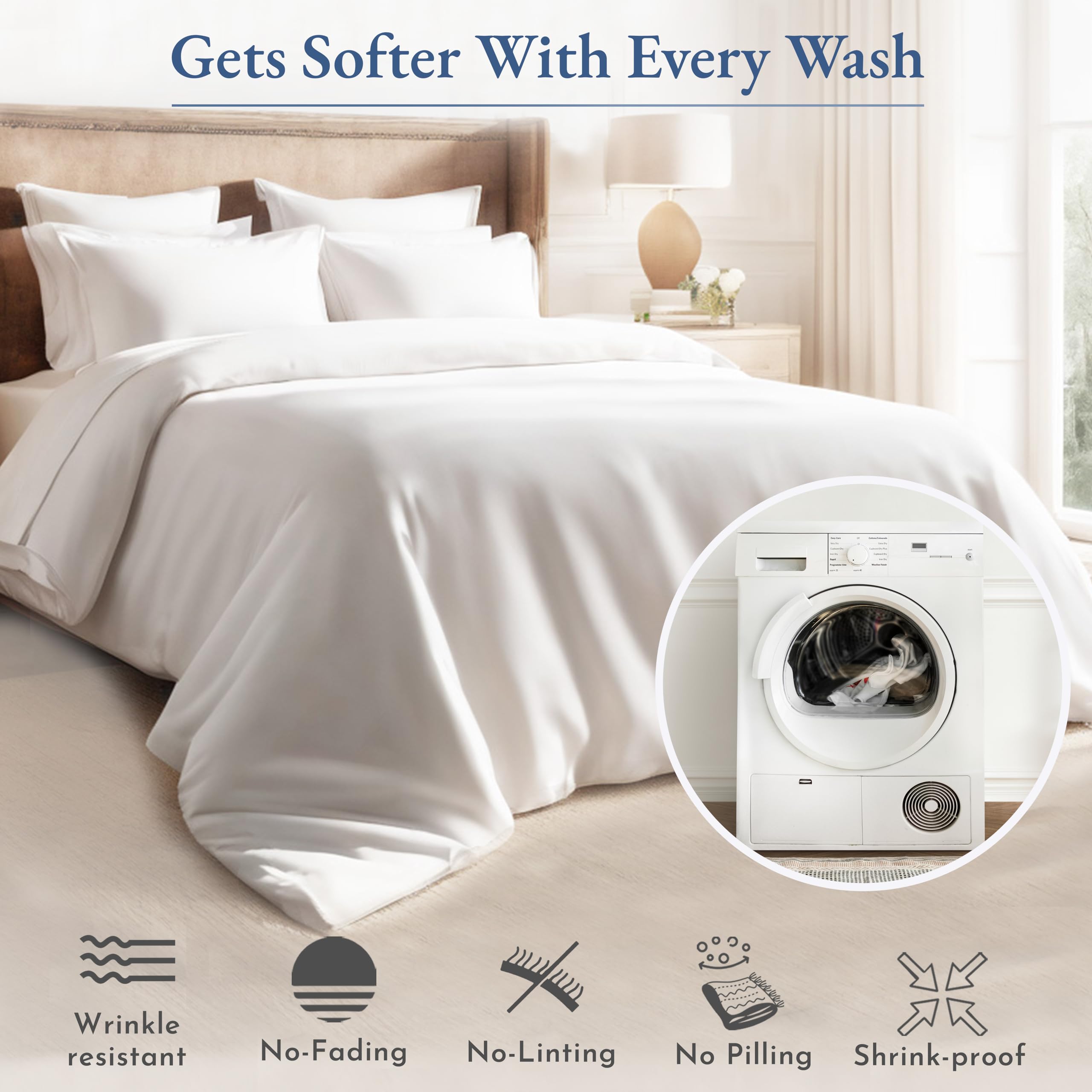 Queen Size Bed Sheets 100% Cotton Bed Sheets