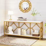 71 Inch Extra Long Sofa Table, Narrow Long Sofa Console Tables Behind Couch Table