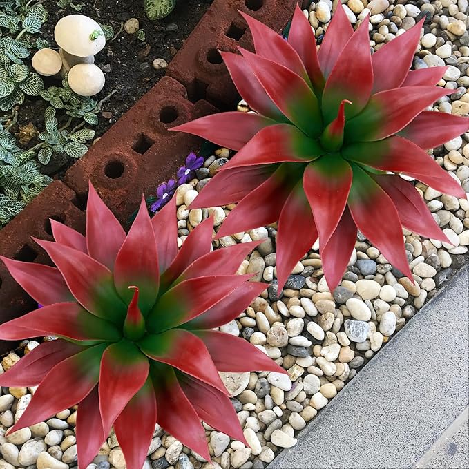 Fake Plants Artificial Agave Plants,Large UV Resistant Fake Agave