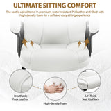 High Back Executive Office Chair - Ergonomic Faux Leather with Large Seat