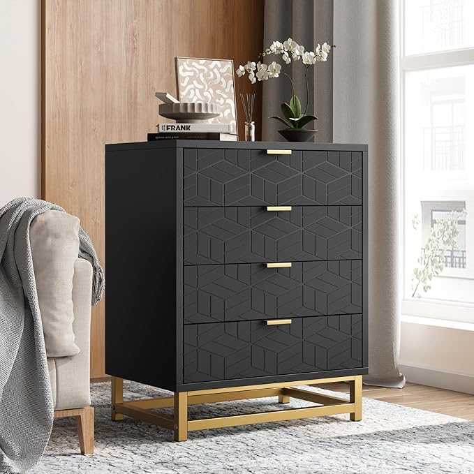 White 6 Drawer Dresser for Bedroom, Chest of Drawers