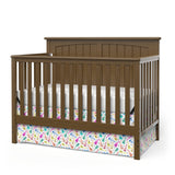Child Craft Sheldon Crib and Dresser Nursery Set, 2-Piece, Includes 4-in-1 Convertible Crib and 3-Drawer Dresser, Grows with Your Baby (Cocoa Bean Brown)