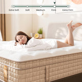 Queen Mattress, 14 Inch Hybrid Queen Size Mattress in a Box, Firm Queen Mattress