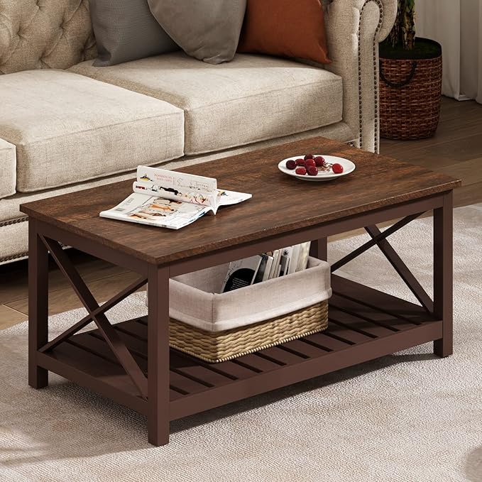 Coffee Table, Rustic Vintage Farmhouse Living Room Table