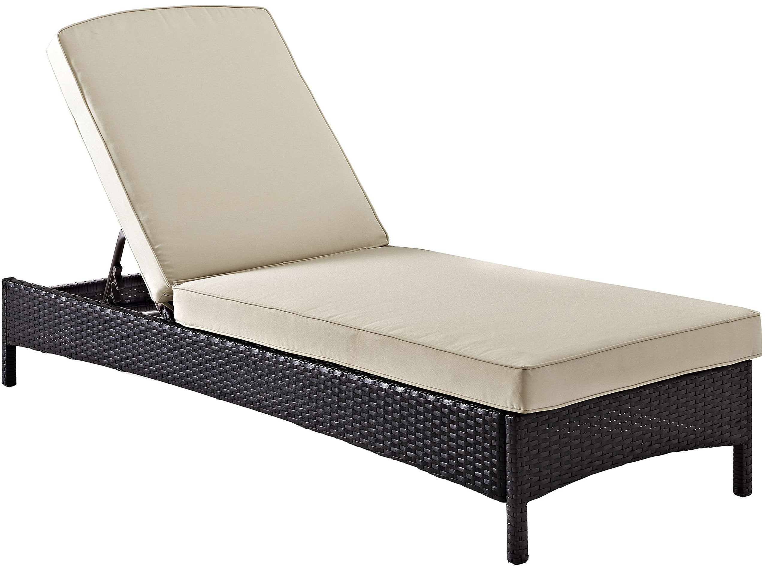 Palm Harbor Reclining Wicker Outdoor Chaise Lounge Chair for Patio